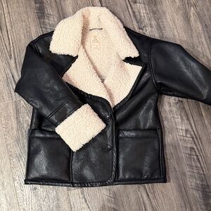 We The Free Vegan Leather Jacket with Cream Lining